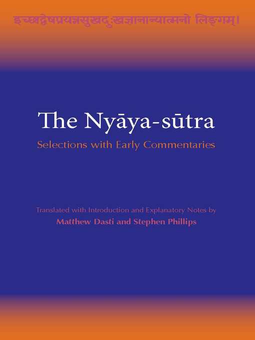 Cover image for The Nyaya-sutra